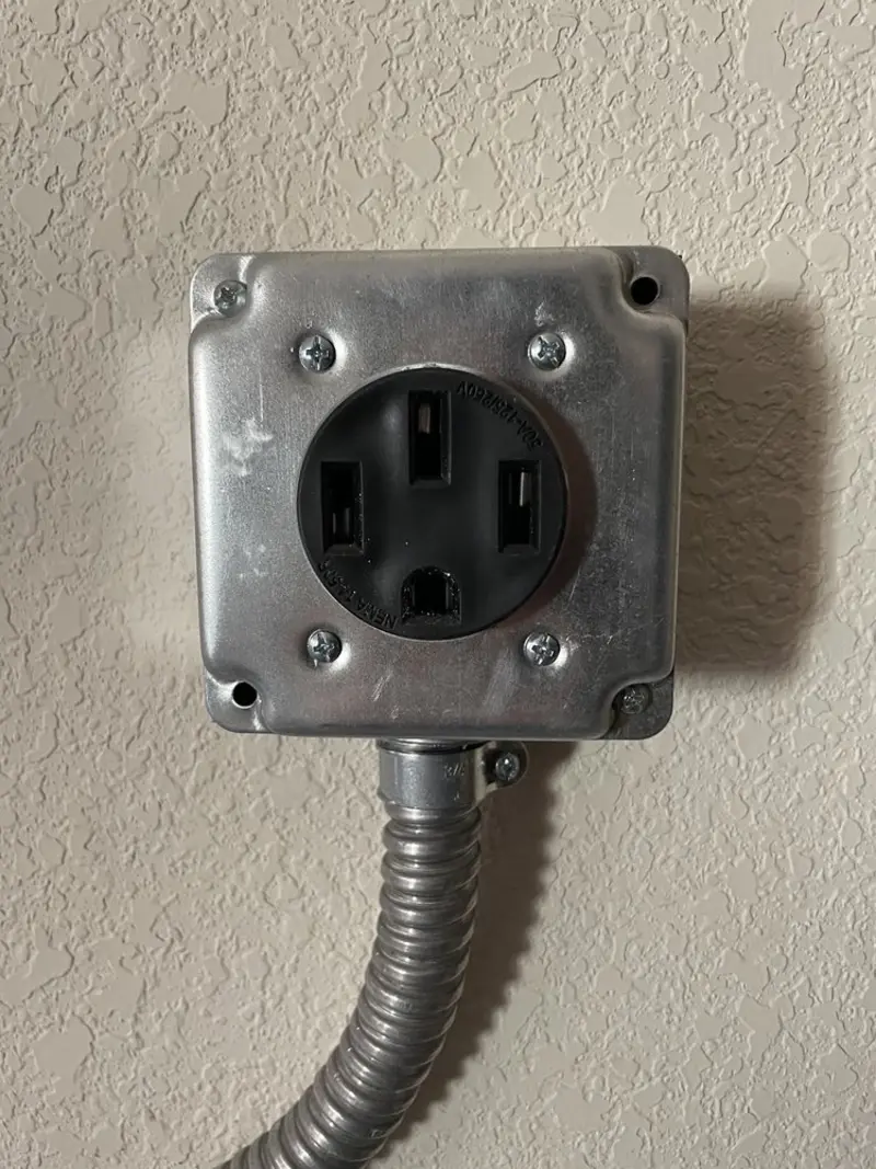 NEMA 14-50 outlet installed for Electrical Panel Upgrade in Laurel