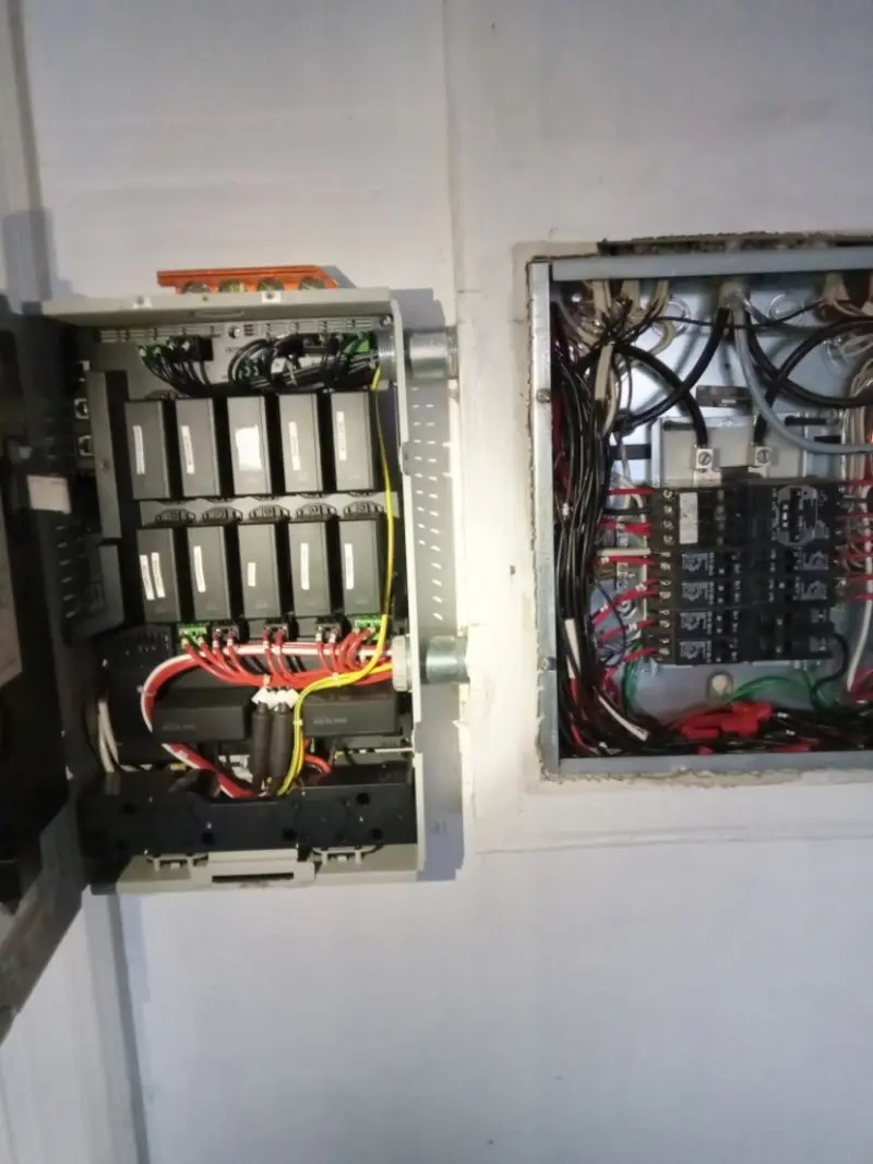 Electrical panel upgrade completed for Security Camera Wiring in Laurel